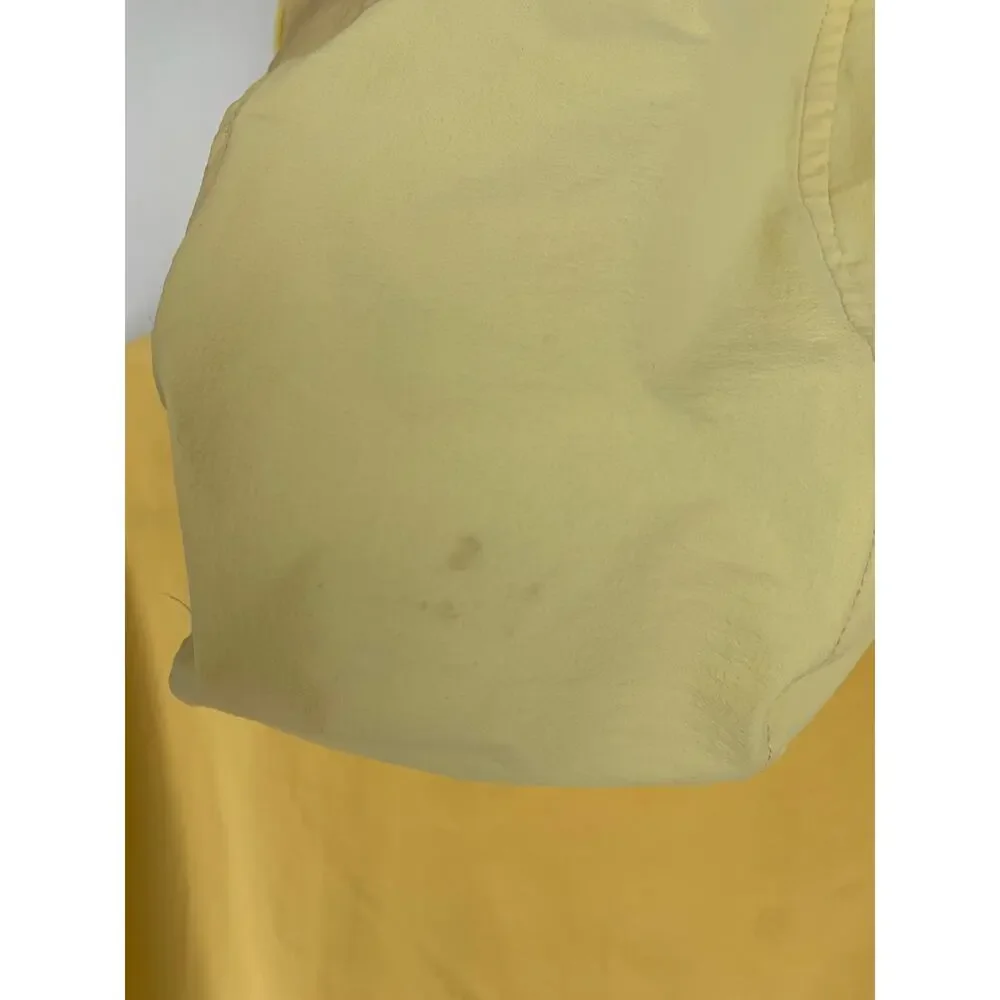 KITH Madison Jacket Mens Small Pale Yellow Hooded Zip Up